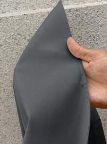 CovetEZ Plus Size Long Khaki Color Trench Coat, Early Autumn - Dark Grey - View 9