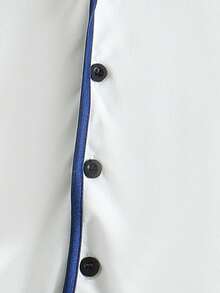 SHEIN 2 件装年轻男童休闲纯色拼色长袖上衣和裤子家居服套装 - 彩色 - 查看 3