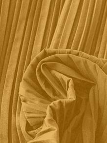 Chiquease 无袖披肩领腰带褶皱连体裤 - 黃色 - 查看 4