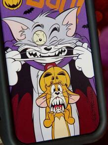 TOM & JERRY X SHEIN Vỏ điện thoại di động in hoạt hình Halloween - Nhiều màu - Xem 5
