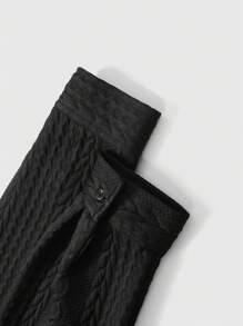Manfinity Homme Men's Casual Solid Color Textured Shacket For Spring/Autumn