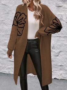 Chiquease 女士长袖长开衫（花卉图案，未定位） - 彩色 - 查看 5