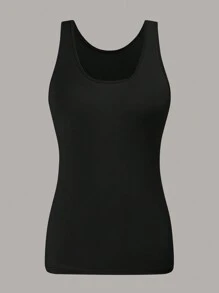 SHEIN EZwear 4pcs/Set Plus Size Casual Knit Criss-Cross Back Camisoles
