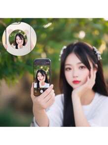 Gương Selfie Từ Tính, Gương Dính Nhỏ Gọn Gương Selfie Vlog Điện Thoại Thông Minh Cho Điện Thoại Tấm Kim Loại Để Chụp Ảnh Selfie Cho Tôi Điện Thoại Samsung Photo Video Selfie, Gương Trang Điểm Mini Di Động - nhiều màu - Xem 8