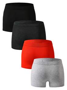 Manfinity Underwear&Sleepwear Basics 男式简约印花平角裤 - 彩色 - 查看 2