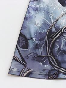 EMERY ROSE 女式印花针织连衣裙 - 彩色 - 查看 5