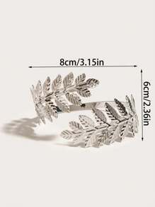 SHEIN 1 pezzo / 2 pz Anelli di metallo a foglia dorati e argento per tende, nappe per tende, accessori per decorazioni per la casa, San Valentino, matrimoni, compleanni