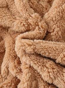 Cozy Pixies 2pcs Baby Boy Double-Sided Fleece Diamond Jacquard Crew Neck Pullover Sweatshirt & Elastic Cuff Pants Set - Brown - View 6