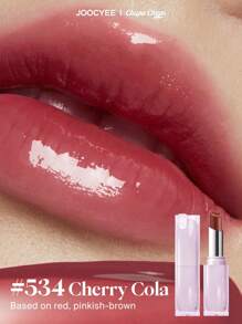 JOOCYEE GLASEADO ROUGE 534 Cherry Cola, de larga duración y con efecto de labios hidratados y voluminosos, brillantes y cristalinos - 534 cola de cereza - Ver 10