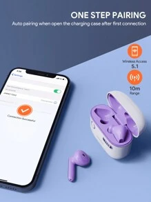 JMMO Fones de Ouvido Sem Fio Headphones Headset para Jogos com Modo de Jogo com Latência Ultra Baixa e Alto-Falantes Dinâmicos de 13 mm para Mulheres, Crianças e Homens, Fone de Ouvido Presente de Natal, Itens Essenciais para o Outono e Inverno