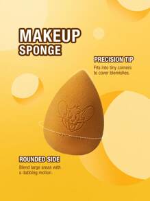 TOM & JERRY X SHEIN 3 Pcs Multi-Shaped Makeup Sponges,Valentine's Day - Multicolor - View 3