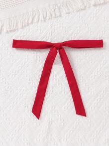 Elladie kids 圣诞红色优雅连体裤，适合青少年女孩，夏季假期 - 紅色 - 查看 6