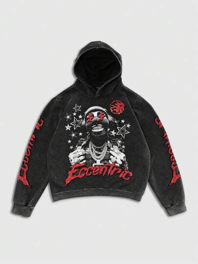 Street Life Herren Lässiger Kapuzenpullover für den Streetwear-Stil