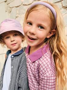 SHEIN 1pc Plaid Pattern Short Sleeve Polo Dress, Elegant Casual Back To School Style Suitable For Outing - Purple - View 12