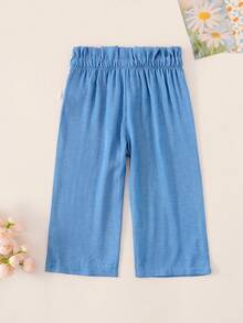 Quần Jeans Ống Rộng Dáng Rộng Cho Nữ, Vải Mềm Thoáng Khí, Phù Hợp Với Mọi Mùa - Màu xanh lam - Xem 2