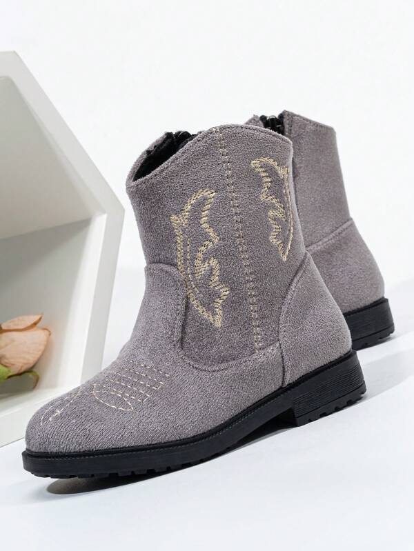 25pcs Western Style Cowboy Boots, Anti-Slip, Warm, Comfortable Flat, Versatile, Infant Size