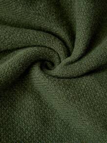 Calvaya Plus Size Women Colorblock Floral Print Crew Neck Long Sleeve Pullover Sweater, Winter Knit Pullover Fall Outfit - Green - View 7