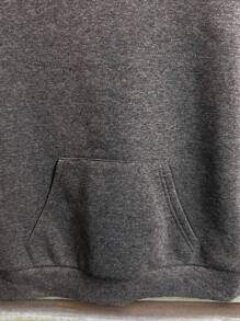 SHEIN LUNE Áo nỉ cổ tròn tay raglan họa tiết mũi tên đơn giản cho nữ, phù hợp cho mùa thu đông - màu đen - Xem 6