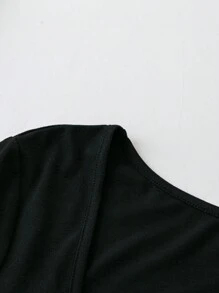 SHEIN Clasi Plus Size Women Halloween Printed Dress - Multicolor - View 5