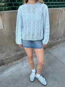 Forever 21 Fall  WinterArrival    New Blue Halloween  Christmas  Renaissance  Bridgerton Style Flapper Homecoming Homecoming ThanksgivingStand Collar Loose Knitted Twist Cable Casual Warm Sweater