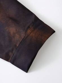 Manfinity EMRG قميص كاجوال بأكمام طويلة بطباعة أومبير بسيطة للرجال