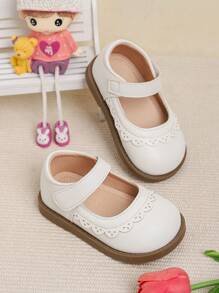 1 双春秋时尚休闲女孩可爱平底鞋 - 白色 - 查看 1