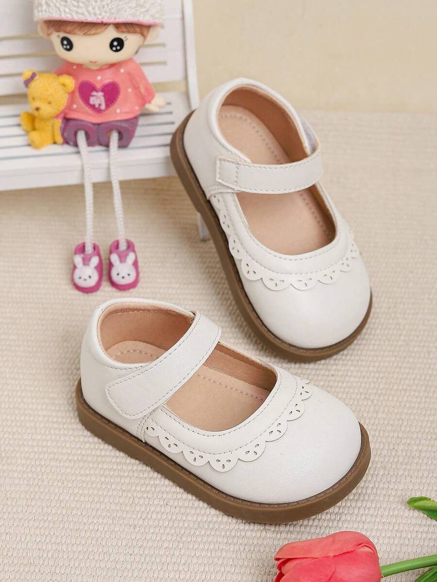 1 双春秋时尚休闲女孩可爱平底鞋 - 白色 - 查看 1