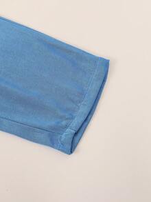 Quần Jeans Ống Rộng Dáng Rộng Cho Nữ, Vải Mềm Thoáng Khí, Phù Hợp Với Mọi Mùa - Màu xanh lam - Xem 3