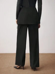 BizChic Women Casual Wrap-Style 2 In 1 Pants