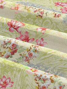 Sweetina 2 件花卉印花吊带背心和低腰多肩带装饰迷你裙套装 - 綠色 - 查看 9