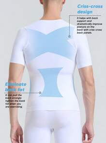 Débardeur pour hommes, chemise sans manches musclée, chemise de gym, chemise d'entraînement athlétique, t-shirt de course pour hommes - Blanc - Voir 2