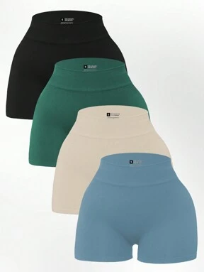 Velisys Women's Solid Color Casual Workout ShortsWomen Sweat Short, Gym Short, Biker Short