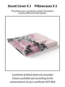 3pcs/Set Multi-Color Polyester Digital Printing Duvet Cover Set - Multicolor - View 6