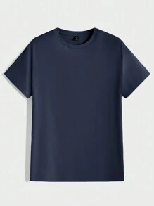 RueChic 100%Cotton Multi-Pack Round Neck All-Match T-Shirt - Army Green - View 4