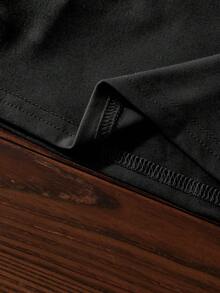 Baby Girls Halloween Theme Printed Round Neck Short Sleeve Top - Pink - View 5