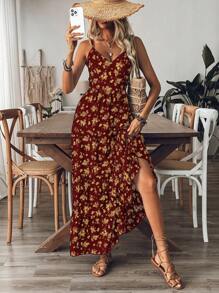 Breezaya Women Allover Printed Backless Cami Dress - Orange - View 4