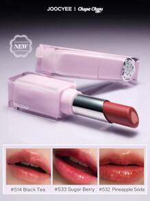 JOOCYEE GLASEADO ROUGE 534 Cherry Cola, de larga duración y con efecto de labios hidratados y voluminosos, brillantes y cristalinos - 534 cola de cereza - Ver 6