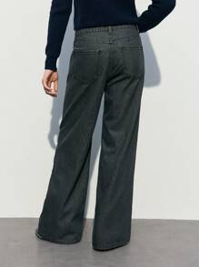 Maija 女士灰色宽腿宽松低腰牛仔裤