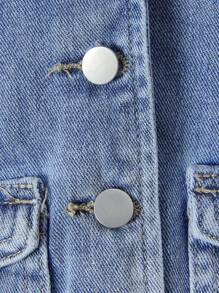 Baby Boys Fashionable Spring & Autumn Casual Denim Set - Medium Wash - View 9