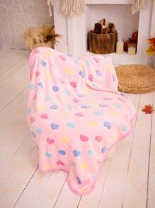 PETSIN Manta De Mascotas Rosa Con Dibujo De Corazón Linda Y Cálida - Multicolor - Ver 2