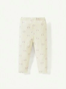 Cozy Pixies Set de haine de toamnă 2 bucăți pentru fetiță drăguță pisică grafică cu gât rotund și jambiere