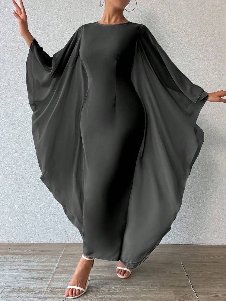 Chiquease 女士优雅修身长袖连衣裙 - 黑色 - 查看 4