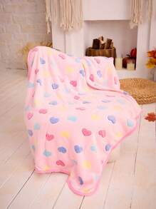 PETSIN Manta De Mascotas Rosa Con Dibujo De Corazón Linda Y Cálida - Multicolor - Ver 4