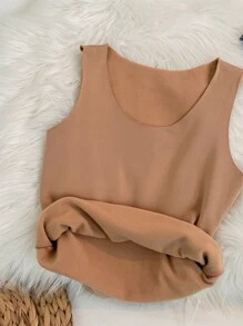 SHEIN LUNE Women Basic Thermal Tank Top