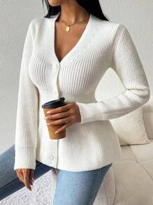 Calvaya 休闲纯色收腰开衫，春秋