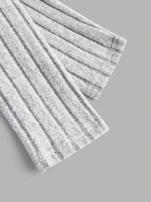 SHEIN Essnce Plus Size Women's Long Sleeve T-Shirt, 3 Pieces, White, Grey, Black Top, Autumn Top, Base Shirt, Winter Wear T-Shirt,Fall Women Clothes Black Long Sleeve T-Shirt,Black Long Sleeve Top,Fall Women Outfits Fall Women Tops - Multicolor - View 6