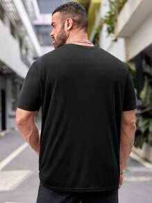 Manfinity VCAY Áo thun nam tay ngắn chắp vá cỡ lớn dành cho nam Teesshirts dành cho nam - màu xanh lá - Xem 2