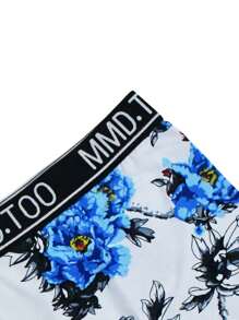 4pcs Men's Breathable Comfortable Ice Silk Boxer Briefs - Multicolor - View 3