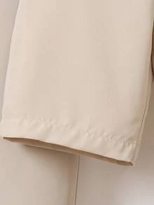 SHEIN Bộ 2 quần và quần short màu trơn cho bé trai - Màu be - Xem 4