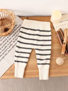 Baby Mädchen Pullover Hose, Herz Stickerei, süße Mini Muster, angenehm weich, geeignet für täglichen Lässig Gebrauch Zuhause - Aprikosenfarben - Übersicht 2